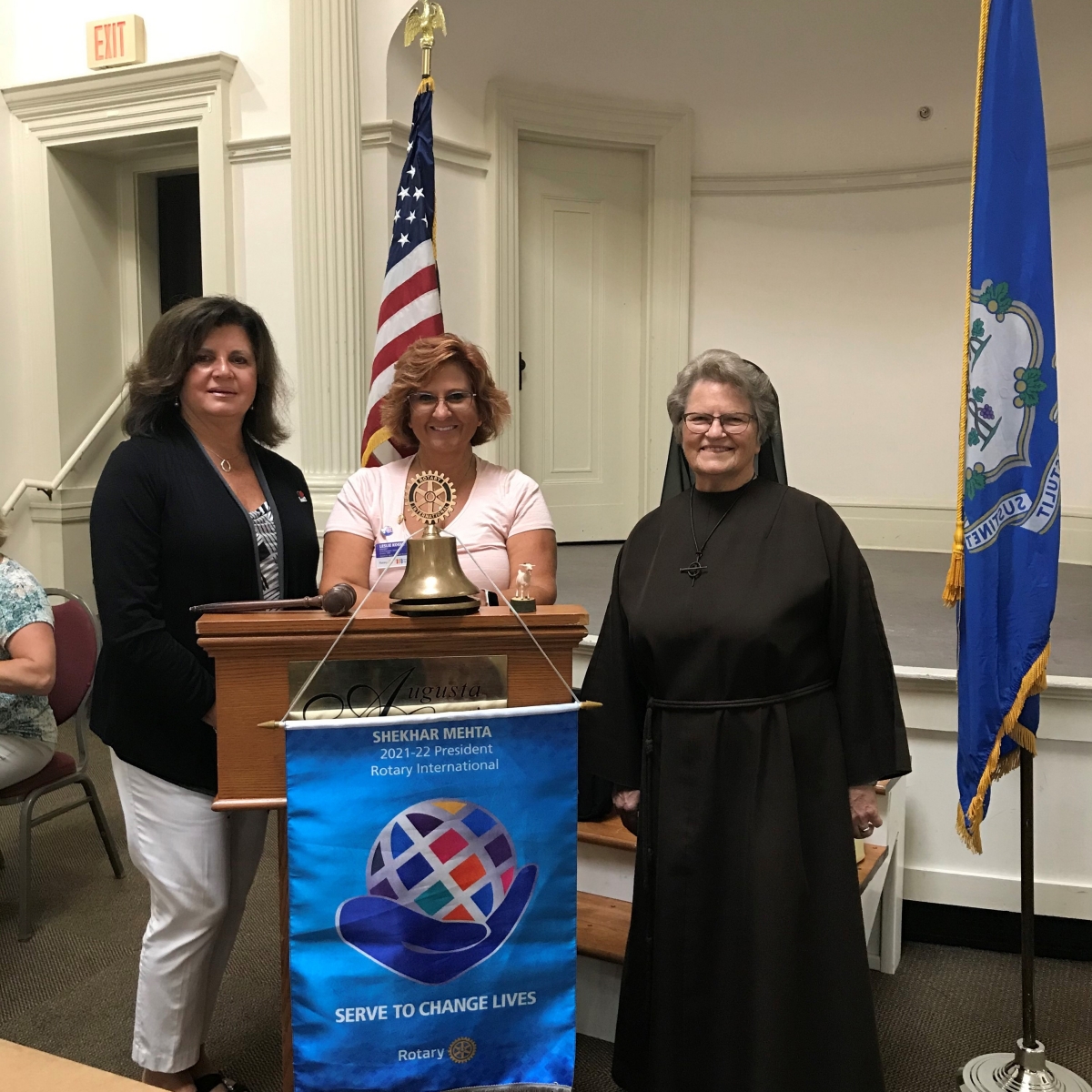 Sister Suzanne at Rotary 3-sm