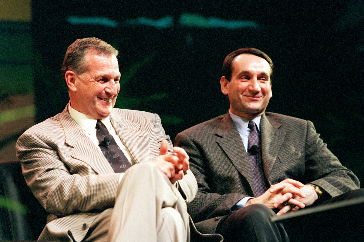 JIM CALHOUN, MIKE KRZYZEWSKI